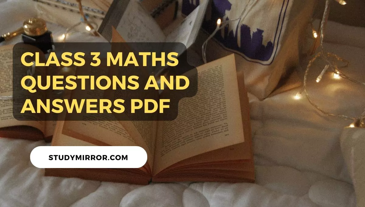 Class 3 Maths Questions and Answers PDF