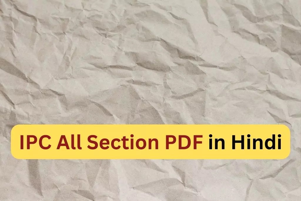 IPC All Section PDF in Hindi