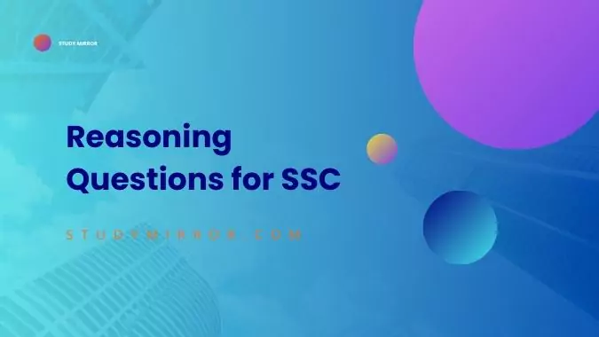 Reasoning Questions for SSC