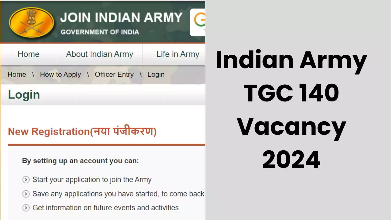 Indian Army TGC 140 Vacancy 2024
