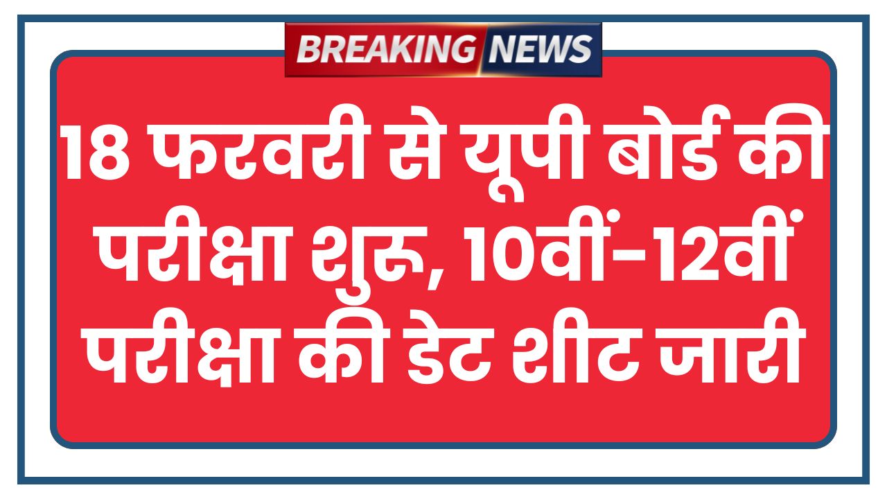 UP Board Date Sheet 2026